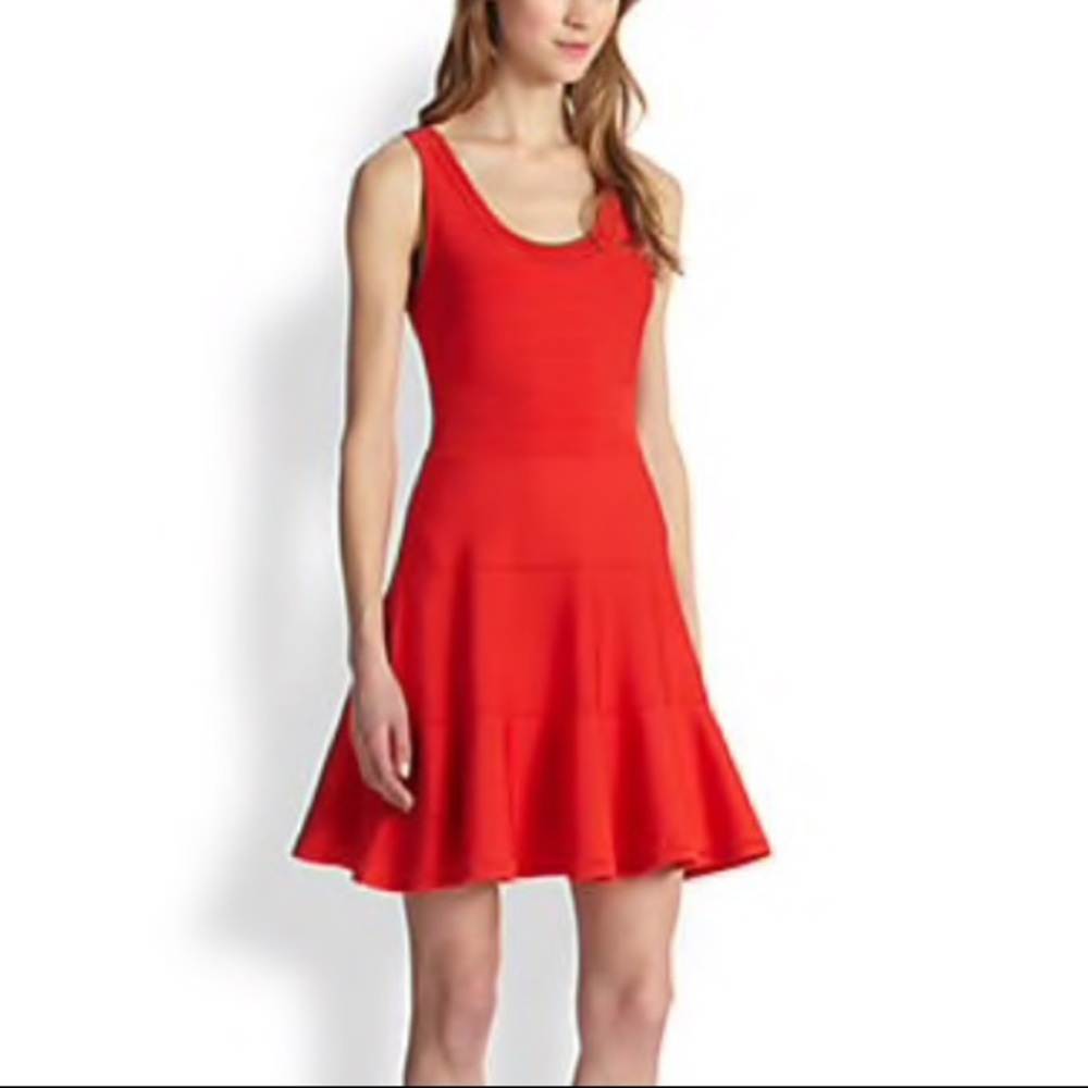 Pretty fit and flare red dress